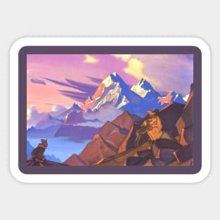 Compassion by Nicholas Roerich Sticker